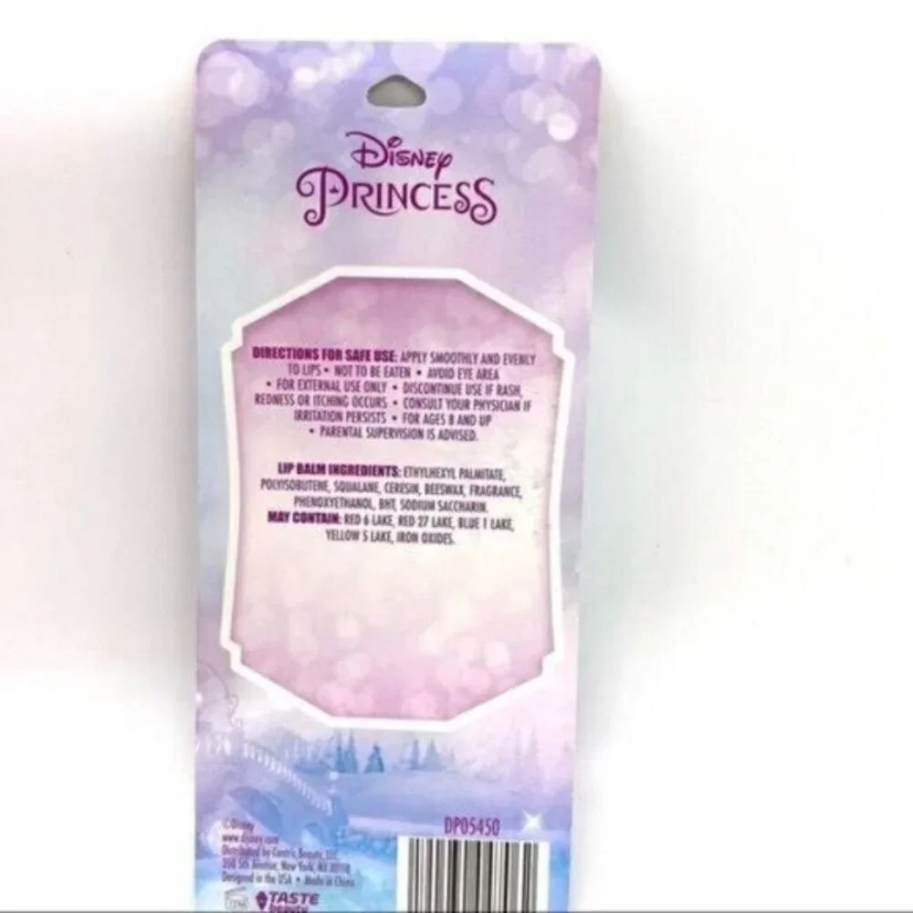 Disney Princess 8 Piece Lip Balm Set New
